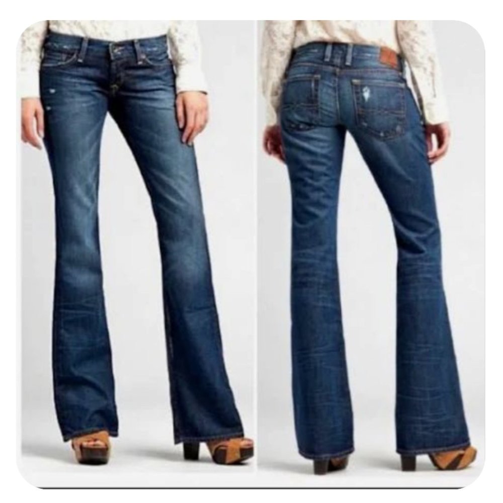 Lucky Brand Lil' Maggie Button Fly Low Rise Flare